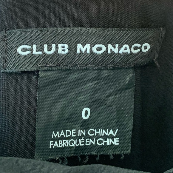 Club Monaco Black Silk/Neoprene Lorna Dress - Picture 4 of 4